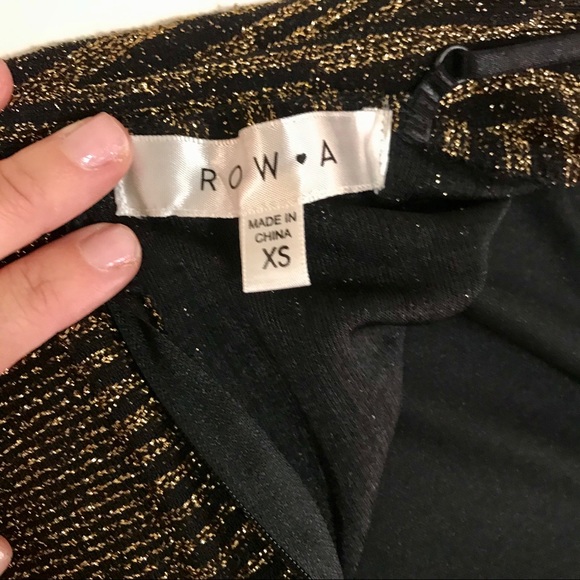 Row A Sleeveless Metallic Rib Minidress Size XS/S - Picture 5 of 8